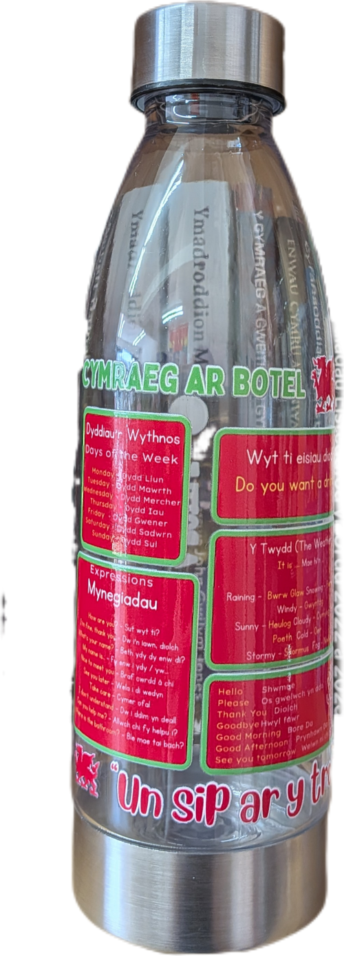 Potel Ddwr - Cymraeg ar Botel