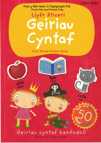 Geiriau Cyntaf Llyfr Sticeri
