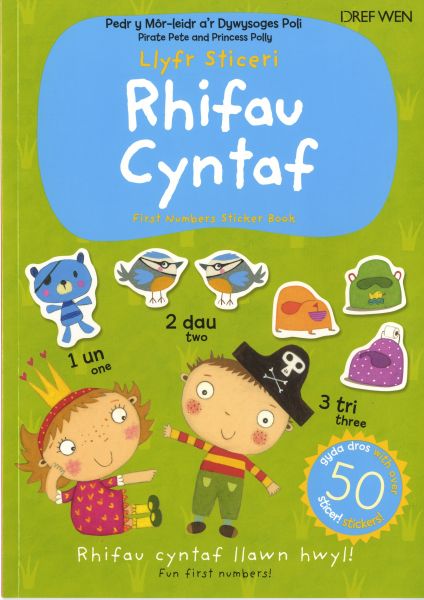 Rhifau Cyntaf Llyfr Sticeri