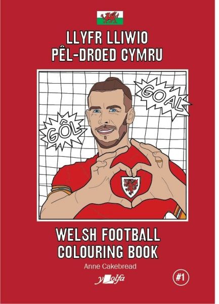 Llyfr Lliwio Pel Droed Cymru