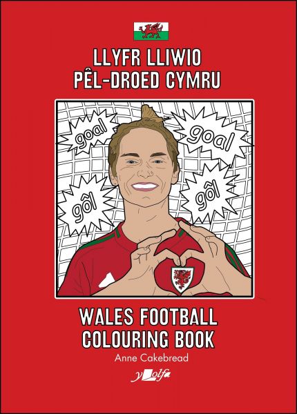 Llyfr Lliwio Pel-Droed Cymru