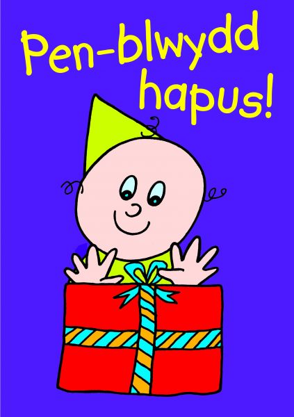 Cerdyn Penblwydd Hapus