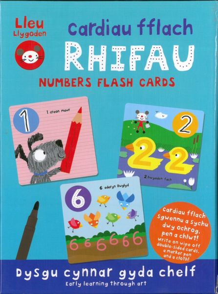 Cardiau Fflach Rhifau