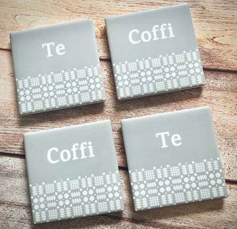 Coaster Te/Coffi x 4