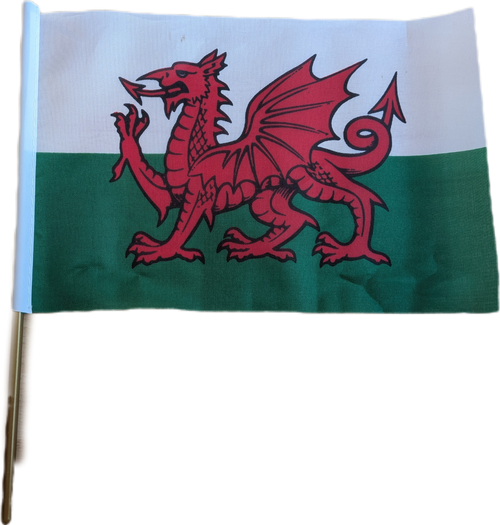 Baner chwifio Cymru 6 x 9