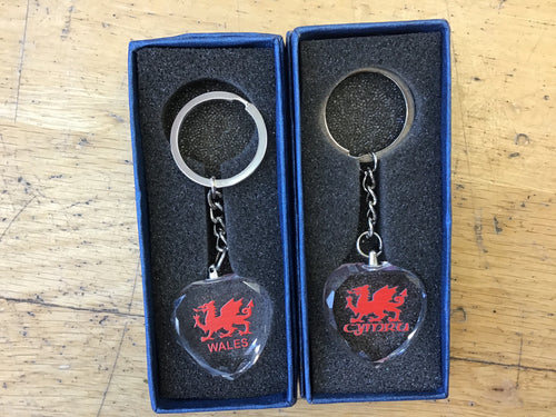 Crystal cylch allweddi Jon Paul gifts