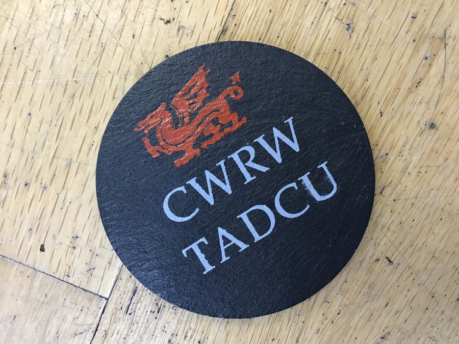 Coaster llechi - Cwrw Tadcu